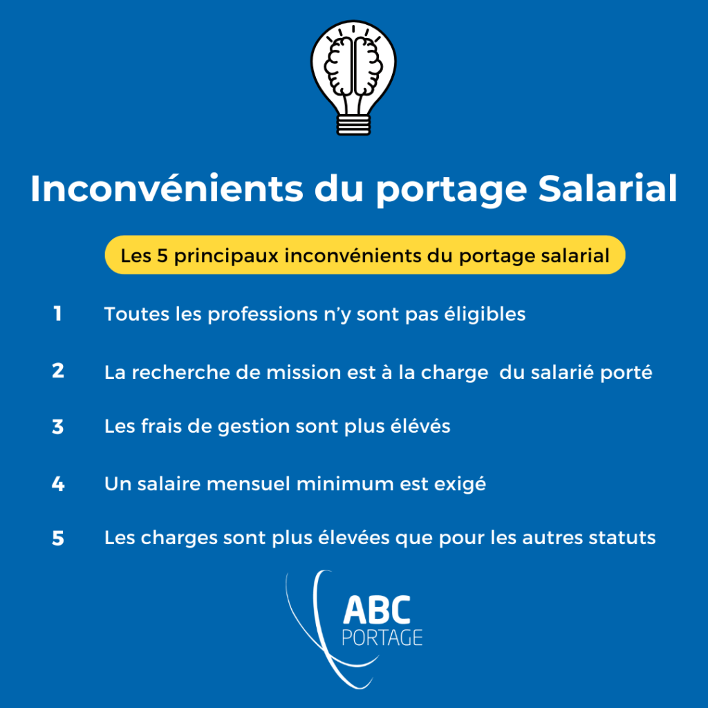 5 principaux inconvénients du portage salarial